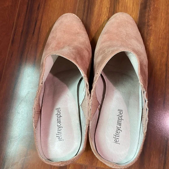 Jeffrey Campbell | Rosale Mule Booties | Blush Suede - Picture 5 of 6